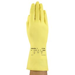 Chemical Resistant Gloves, Yellow Rubber thumbnail-0