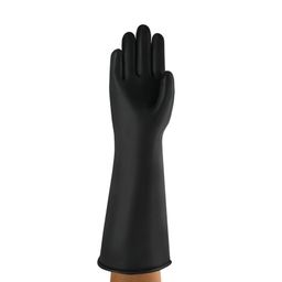 Chemical Resistant Gloves, Black Latex thumbnail-1