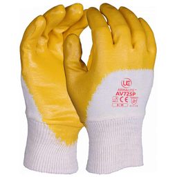 CAT II Armalite™ Medium Weight Nitrile Glove, White & Yellow thumbnail-0