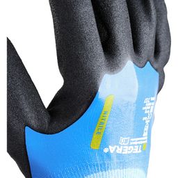 737 Tegera Palm-Side Coated Black/Blue Gloves thumbnail-3