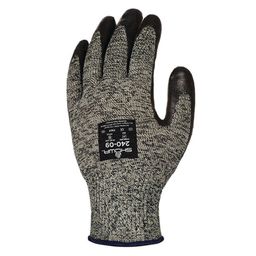 Heat Resistant Gloves, Kevlar, Neoprene Coated, Black/Grey thumbnail-0