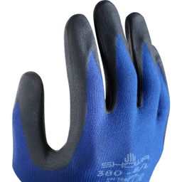 Nitrile Coated Grip Gloves, Black/Blue thumbnail-2