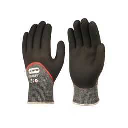 Cut Resistant Gloves, Foam Nitrile Coated, Black/Grey thumbnail-1