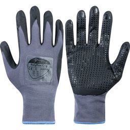 CAT II Polyflex® Grip Palm-Coated Nitrile Dotted Gloves, Grey thumbnail-0