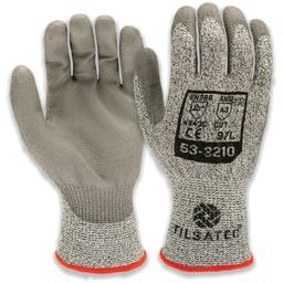 Cut Resistant Gloves, PU Palm Coated, Cut C, Grey thumbnail-0