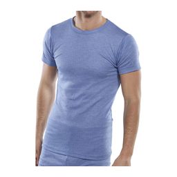 Men's Blue Short Sleeved Thermal Vests thumbnail-0