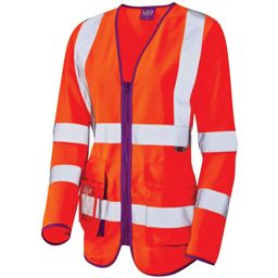 Hi-Vis Long Sleeve Vests, Orange thumbnail-0