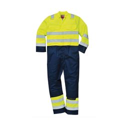 Bizflame Yellow/Navy Pro Hi-Vis Coveralls thumbnail-0