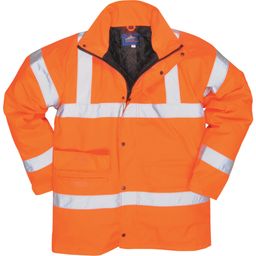 Hi-Vis Waterproof Jackets, Orange, For The Rail Industry thumbnail-0