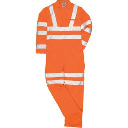 RT42 Hi-Vis Rail Industry Orange Coveralls thumbnail-0