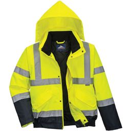 Hi-Vis Yellow/Navy Two Tone Bomber Jackets thumbnail-0