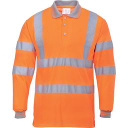 Hi-Vis Long Sleeve Polo Shirts thumbnail-0