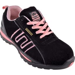 GR86 Women's Black/Pink Suede Safety Trainers thumbnail-0