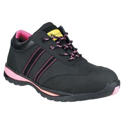 Women's Safety Trainers, Pink & Black thumbnail-0