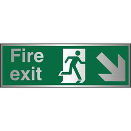 High Quality Fire Exit Aluminium Signs thumbnail-4