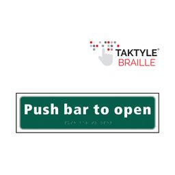 Push Door Signs, Taktyle®, Braille thumbnail-0