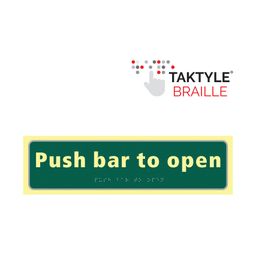 Push Door Signs, Taktyle®, Braille thumbnail-3