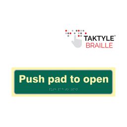 Push Door Signs, Taktyle®, Braille thumbnail-2