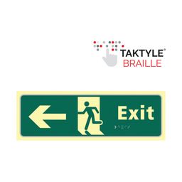 Photoluminescent Exit Signs, Taktyle®, Braille thumbnail-4