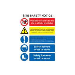 Site Safety Multi-Message Rigid PVC Signs thumbnail-3