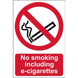 No Smoking Including E-Cigarettes Signs thumbnail-0