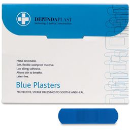 Dependaplast Blue Food Area Plasters, Boxes of 100 thumbnail-2