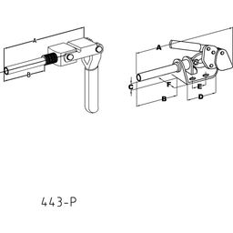 Base Mounted Push Pull Industrial Toggle Clamp 180°  thumbnail-1