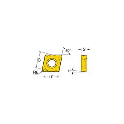 CCMT CoroTurn®107 Rhombic Turning Inserts Grade 1525 thumbnail-1