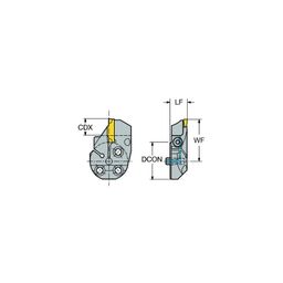 570-40L/R123 CoroCut 1-2 Head For Face Grooving thumbnail-1