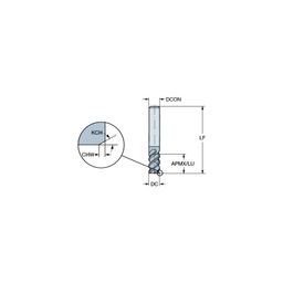 R216.3 CoroMill Plura solid carbide end mill for Stable Multi-Operations milling thumbnail-1