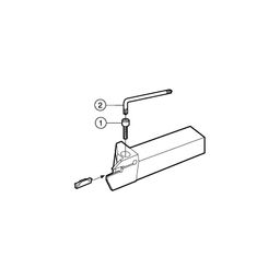 LF123H Style CoroCutⓇ 1-2 Shank Tool For Face Grooving thumbnail-2